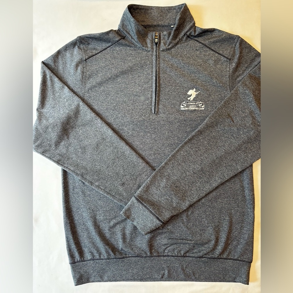 US Senior Open 2017 1/4 Zip Golf Pullover Salem Country Club Gray Mens M